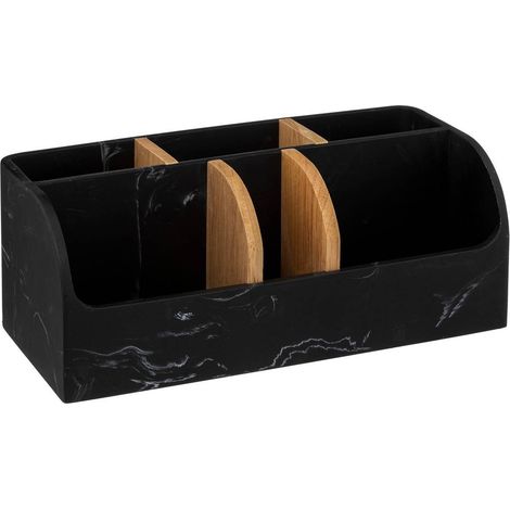 Organizer mit 6 fächern léa schwarz mit marmoreffekt - 5five