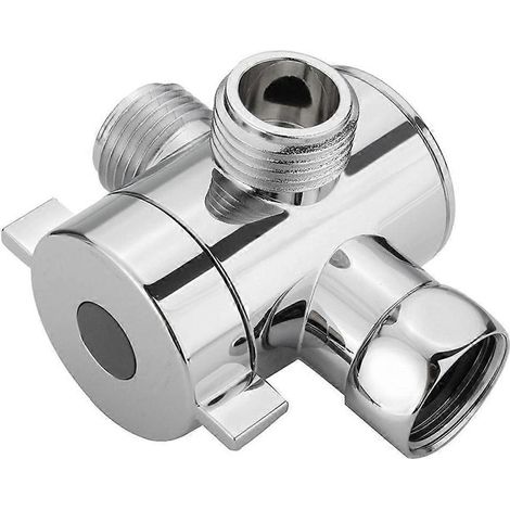 3-Wege-T-förmiger Adapter für Brausekopf mit Umstellarmhalterung im Badezimmer (1/5)