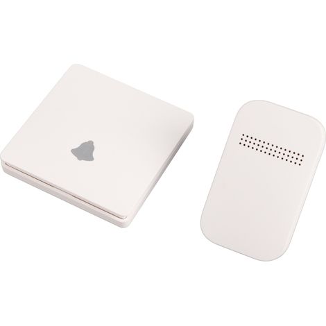 Sonnette sans fil 2 pièces avec 433MHz, 38 mélodies, pour portail ou maison, alimentation secteur UE 100‑230V (1/5)