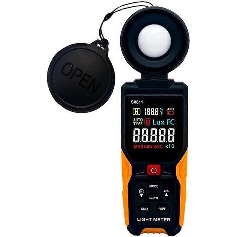 Luxmètre numérique 200 000 lux/18 500 FC, photomètre LED compatible avec la photographie et la croissance des plantes. (1/5)