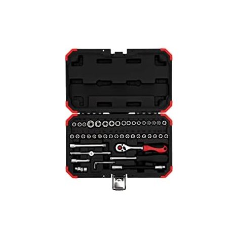Juego de vasos Gedore red 1/4 SW4-14mm 46 piezas rojo negro (1/5)