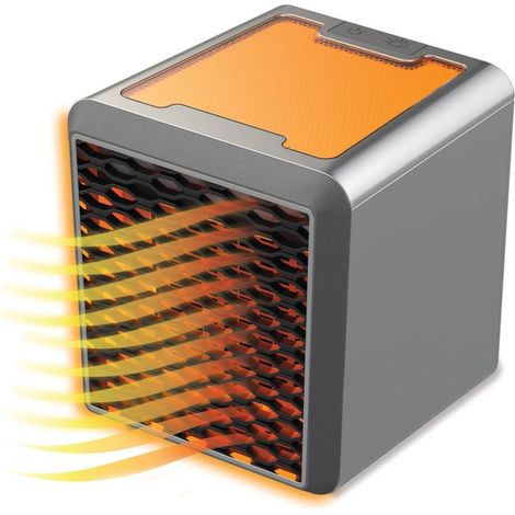 TrAdE Shop Traesio - Stufa Elettrica Portatile 1200w Purificatore Aria Piastra In Ceramica Regolabile - (1/5)