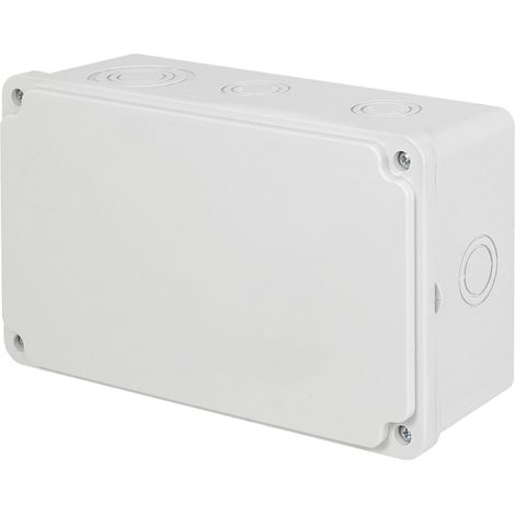 Abzweigkasten Abzweigdose Aufputz IP65 Spritwasser- & Staubschutz 210x120x74mm (1/4)