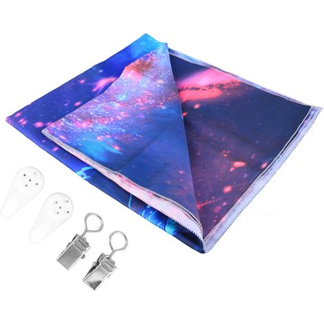Tapis mural Lion UV Réactif Couleur Mystérieuse Lumineux Décoration Salon Chambre GTYH 150x130cm (1/5)