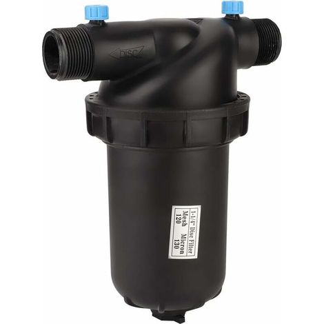 Filtre d'irrigation à disque 120 mailles – Filtration efficace pour systèmes anti-goutte – Matériau polypropylène – Débit 15 m³/heure (1/5)