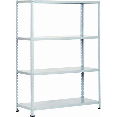 Scaffale MultiRipiano Bianco Metallo Verniciato 4 Ripiani 80x30x151 cm (1/3)