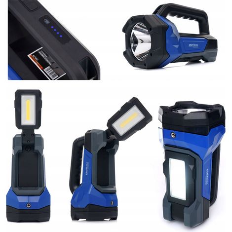 LED-Lampe 1000 lm, Akku 8000 mAh, Kraft&Dele KD1262, USB-C (1/5)