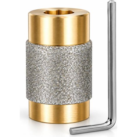 Têtes de meuleuse diamantées pour vitrail, 7 tailles, avec noyau en laiton, pour vitrail et têtes de meuleuse diamantées (MCB34) (1/5)