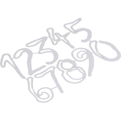Zahlen-Stanzformen zum Selbermachen: Zahlen 0–9, Metall-Stanzformen, Schablonen, Prägevorlagen für Scrapbooking-Alben und Bastelbedarf (1/5)