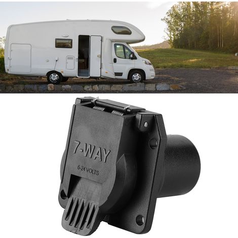 Adaptateur secteur portable à 7 broches (6-24 V) pour camping-cars et caravanes (1/5)