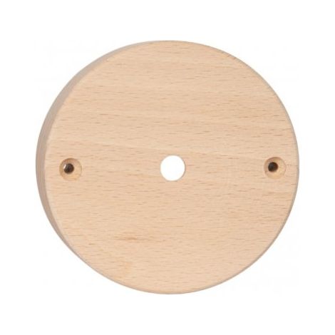 Rosace Ronde en bois à peindre pour plafond : 1 passage de câble, élégance naturelle - qualité et design