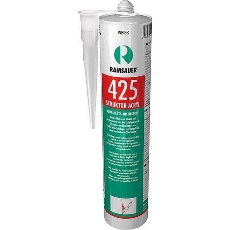 Acrylique à structure 425 blanc pour remplir les fentes et réparer les dommages 310ml (1/2)