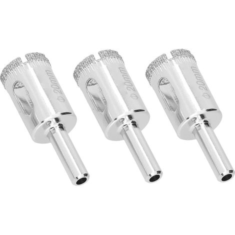 3er-Pack 20-mm-Glaslochöffner, robuste Diamant-Lochsäge für Glas, Keramik/Bodenfliesen (1/5)