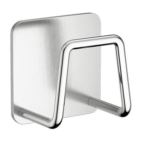 Support Éponge en Acier Inoxydable Brossé pour Évier de Cuisine (1/4)