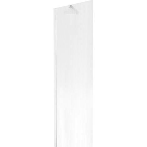Mexen Next paravento per vasca da bagno a 1 anta 60 x 150 cm, righe, bianco - 895-060-000-00-09-20 (1/5)