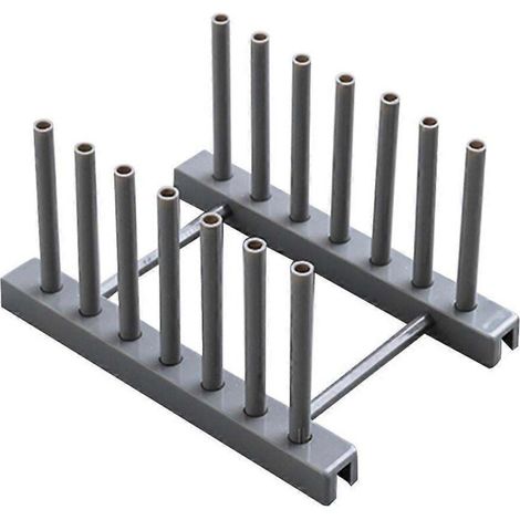 égouttoir amovible pour vaisselle, support et planche à égoutter pour ustensiles de cuisine (gris) (1/4)