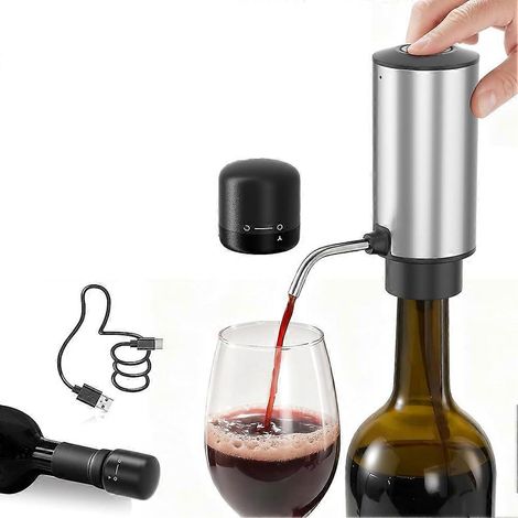 Électrique verseur vin Touchless automatique Beverage verseur Rechargeable vin distributeur Lockable bouchon à vin (1/5)