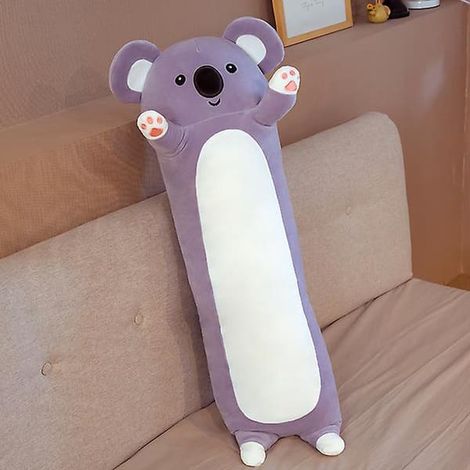 Peluche Panda Géant Longue, Coussin Cylindre Animal Koala, Peluche en Peluche pour Enfants, Cadeau pour Dormir, Koala 70 cm (1/2)