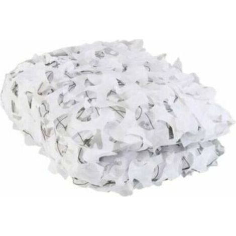 (2x3m) White Camouflage Sunshade Sail for Patio Roof Shading Swimming Pool Garden Garden Furniture Parasol Sail (1/4)
