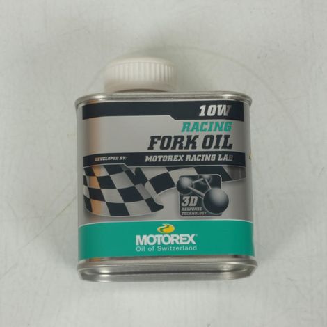 Bidon d'huile de fourche 10W Motorex Racing Fork Oil 3D 250ml (1/3)