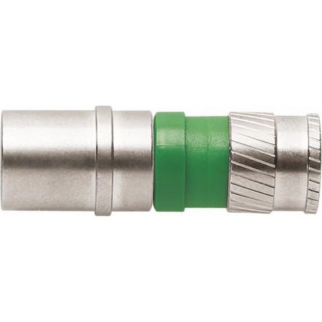 Axing CFS09948 conector coaxial acero inoxidable verde