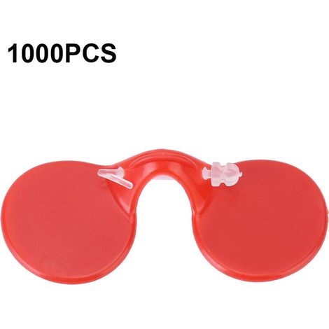 Gafas antipicoteo para pollos – Paquete de 1000 unidades fabricadas en plástico resistente, protección eficaz para aves de corral en granjas.