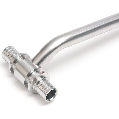 Rehau Rautitan Heizkörper-T-Anschlussgarnitur, 16mm, Schenkellänge 250mm, Edelstahl