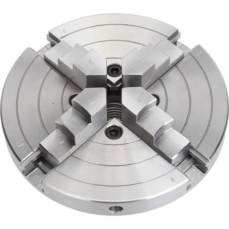 Drehbankfutter 6 Zoll 4-Backen 1 Zoll x 8 Zähne pro Zoll legierter Stahl selbstzentrierendes Spannfutter Zubehörset (1/5)