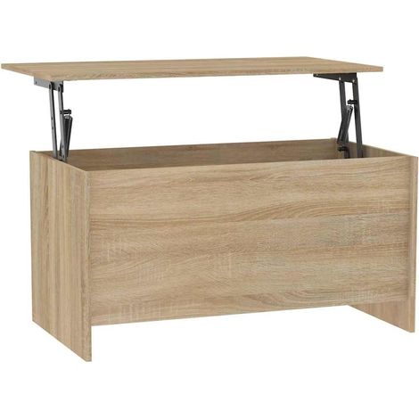 Maison Exclusive - Couchtisch Sonoma-Eiche 102x55,5x52,5 cm Holzw (1/5)