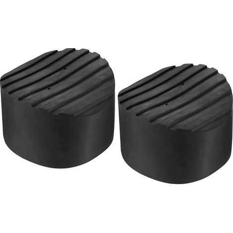 Échelle Antidérapant Pieds Tapis 95mm ID Caoutchouc Rond Télescopique Échelle Accessoires Coussin Housse Coussin pour Échelle Protection Noir 2Pcs (1/5)