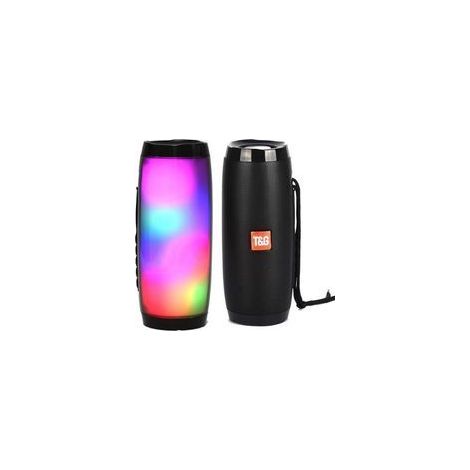 Caldion Enceinte Bluetooth Puissante Surround St��r��o 360 ��Enceinte Portable sans Fil -��tanche IPX5 pour Piscine & Plage-LED Lumi��re