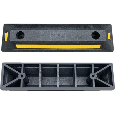 Butée de Plancher de véhicule de Garage de Bordure, butée d' de Parking en Caoutchouc Le Guide des pneus de stationnement en Caoutchouc Bloque la butée de Roue,Guide de Bordure de stationnement (1/5)