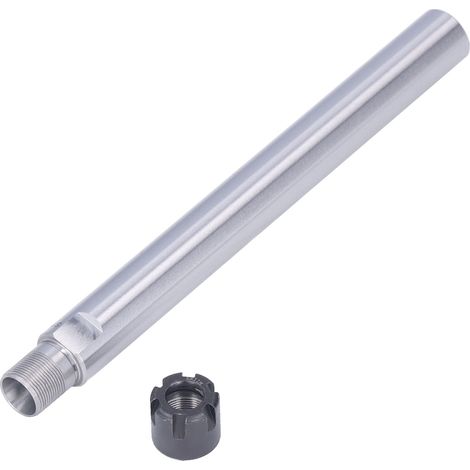 Mandrin ER11 droit 150mm pour CNC, 2 pièces en acier 40Cr avec clé - C16-ER11M-150L (1/5)
