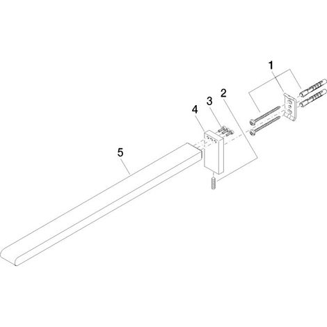 DORNBRACHT 83211670-33 Porte-serviette, 1 pièce IMO 83211670