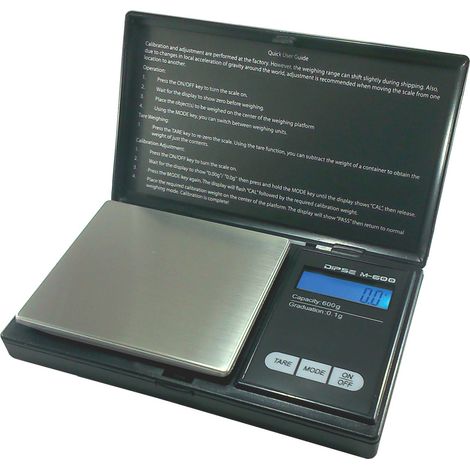 Dipse M-600 Balance numérique de poche jusqu'à 600 g par incréments de 0,1 g (1/5)