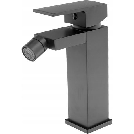 CUBE BATHROOM BIDET MIXER TAP BLACK (1/5)