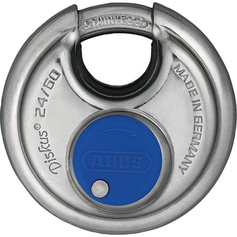 ABUS 45747 24IB/60mm Diskus Padlock - Keyed Alike EE0036, Heavy-Duty 60mm Security Lock with Keyed Alike System