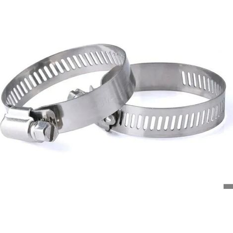 Colliers de serrage réglables 27-51 mm, lot de 4, acier inoxydable 304, métal (1/5)