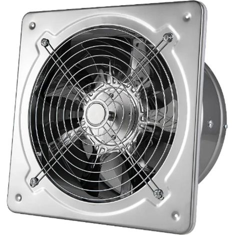Ventilateur extracteur d'air de 7 pouces pour salle de bain, toilettes, cuisine, mur ou fenêtre (1/5)