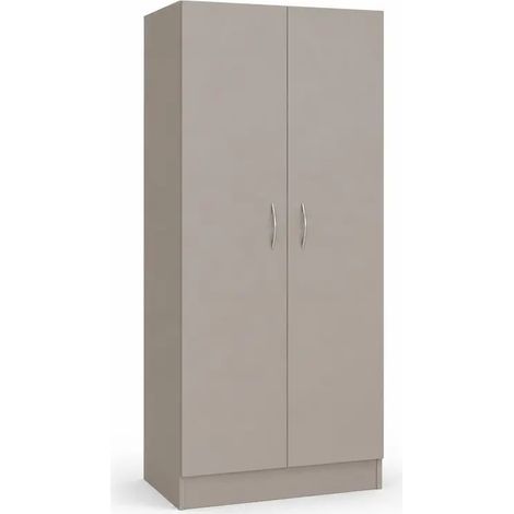 Armario Gaia 80 x 50 x 180 cm en color tortora, diseño minimalista y funcional