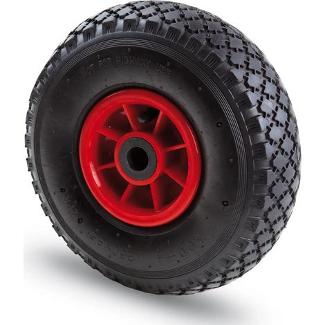 RUOTA PNEUMATICA NERA PER CARRELLI DIAMETRO 260 MM X 85 MM