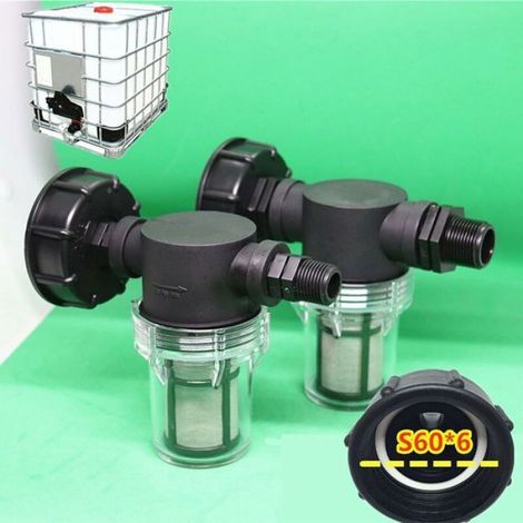 Robinet Pour Reservoir - Raccord Tuyau Arrosage 3/4 Pouces Mâle - Pour Recuperateur Eau Pluie Filtree - 1 Piece (1/5)