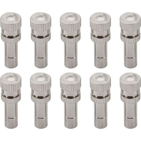 Tête de pulvérisation d'atomisation à connexion rapide, buse brumisation pour équipement d'arrosage jardin 10 pièces 0.3mm(0.0118in) Pièces 0.5mm(0.0197in) (1/4)