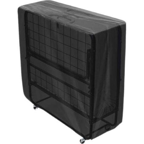 Drehklappbettbezug Staubdicht Klappbettbezug Outdoor Liegestuhlbezug Schwarz Länge 99 Breite 38 Höhe 114CM