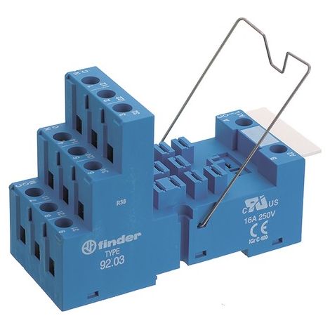 FINDER 92.03 Relè su rotaia/pannello ZOCALO 62.32