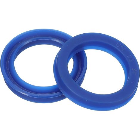 Radial Joint UN 22mm ID x 30mm OD x 5mm Width, PU Oil Seal for Bearing Shaft Industrial Pumps Piston Cylinder, Blue (1/5)