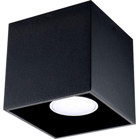 Plafoniera Delta 1 GU10 in alluminio nero lumilo 00.108.22 (1/5)