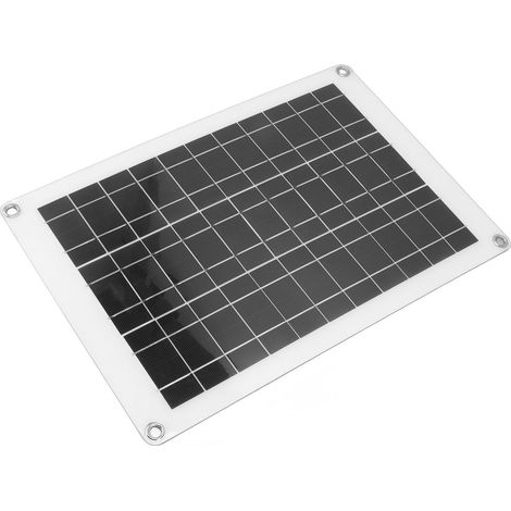 Kit de panneau solaire en silicium polycristallin étanche, panneau photovoltaïque flexible, double port USB, 20 W, 18 V