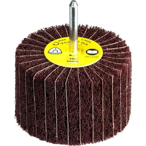 Roue à lamelles texture combinée sur tige NCS 600 60x30mM grain 100 boîte de 10 - KLINGSPOR - 258937 (1/2)