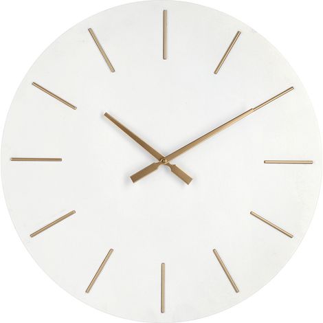 Orologio da Parete Bianco Moderno 60 cm - TIME - Colore: Nero